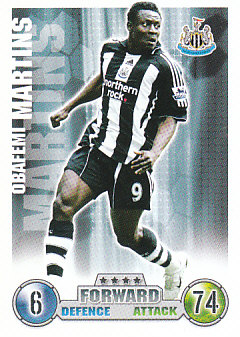 Obafemi Martins Newcastle United 2007/08 Topps Match Attax #222